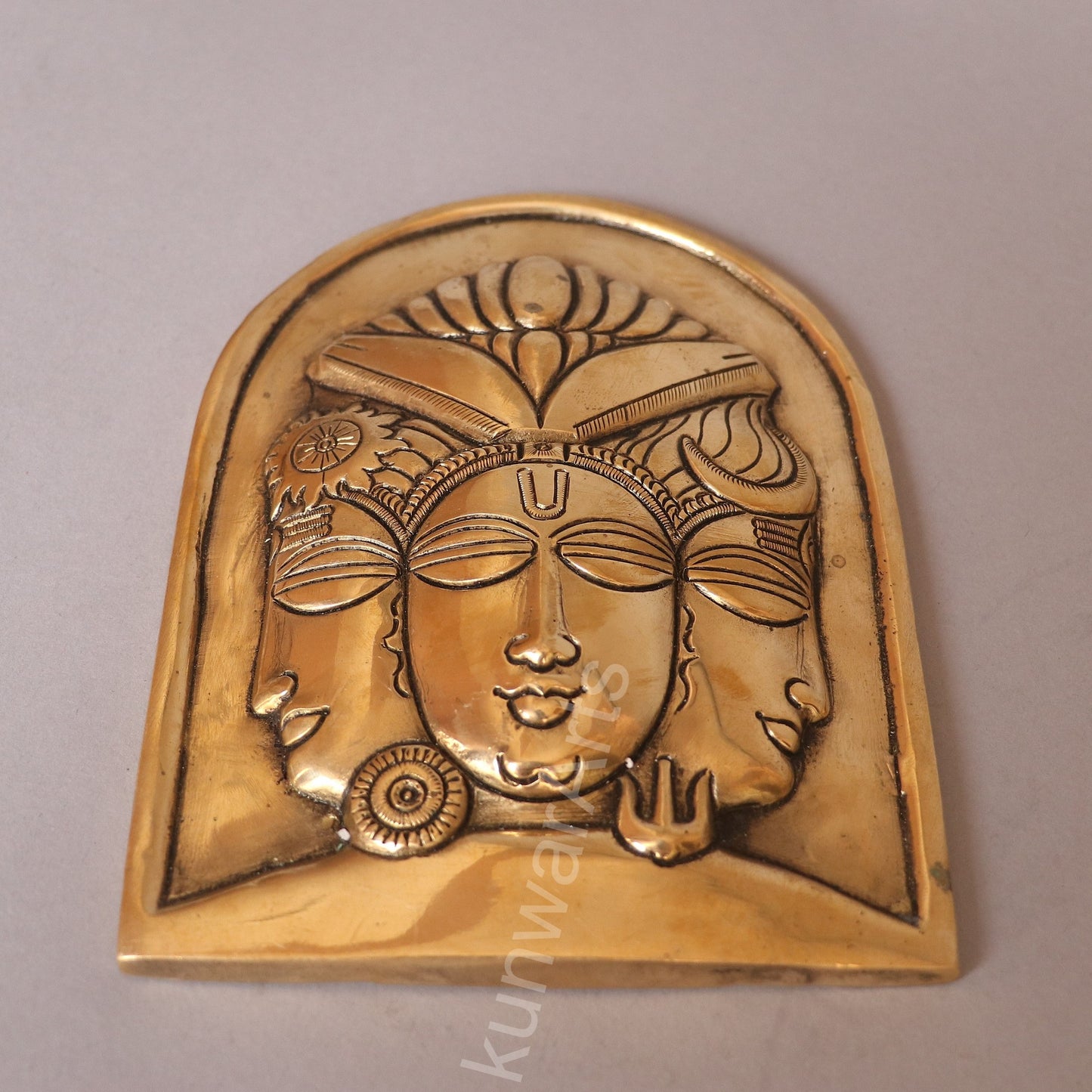 Brass Buddha Décor Wall Hanging