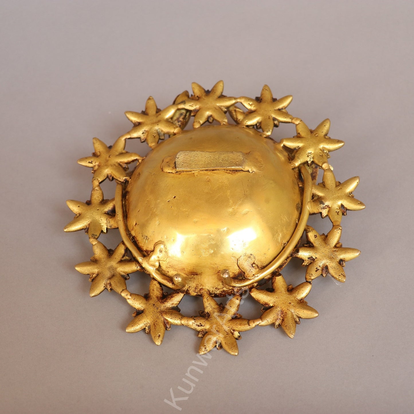 Brass Floral Decorative Urli