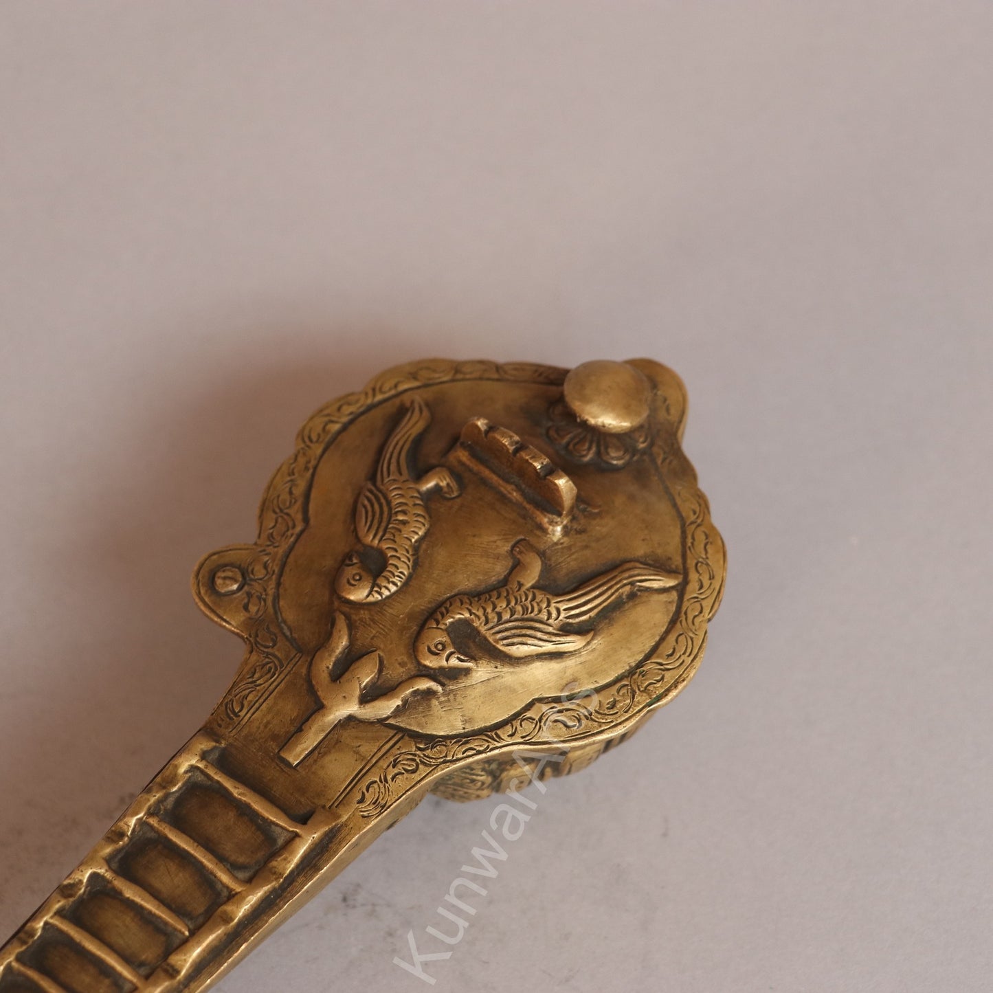 Handcrafted Brass Sitar – Traditional Indian Musical Instrument Décor