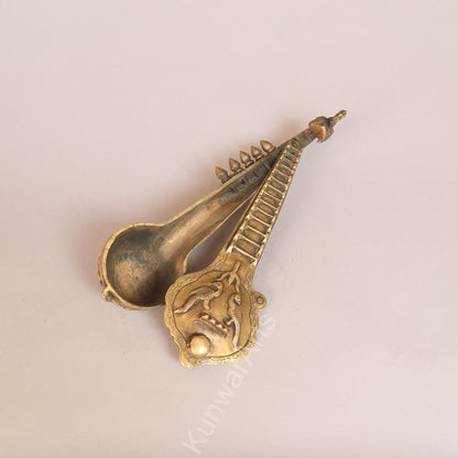 Handcrafted Brass Sitar – Traditional Indian Musical Instrument Décor