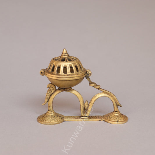 Decorative Brass Incense Burner Figurine