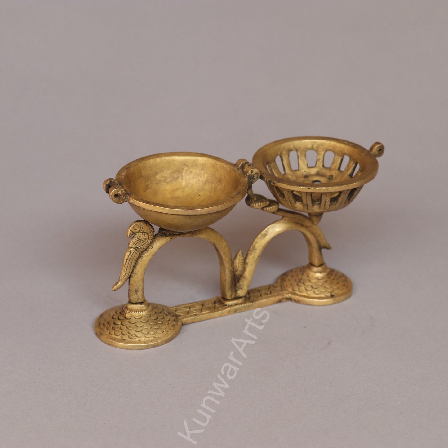 Decorative Brass Incense Burner Figurine