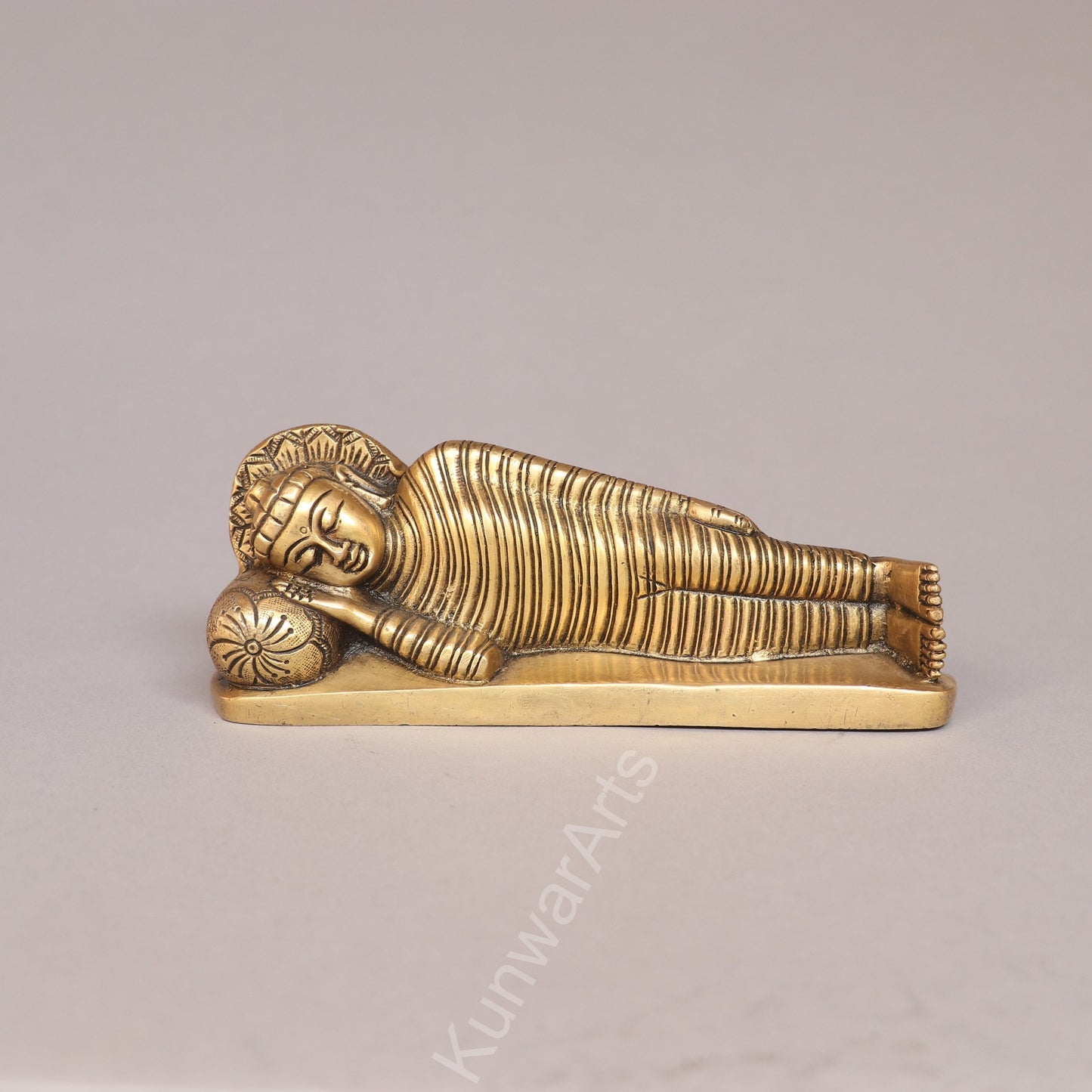 Brass Sleeping Buddha Statue
