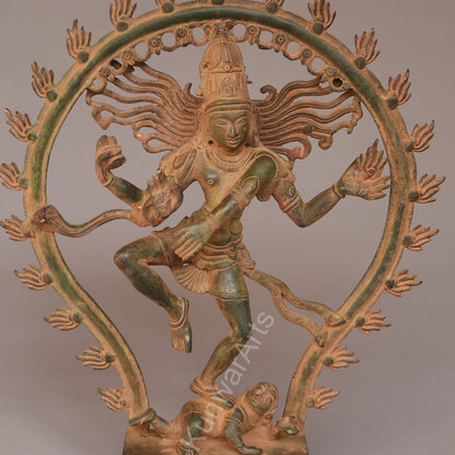 Brass Nataraja Statue – Lord Shiva in Cosmic Dance