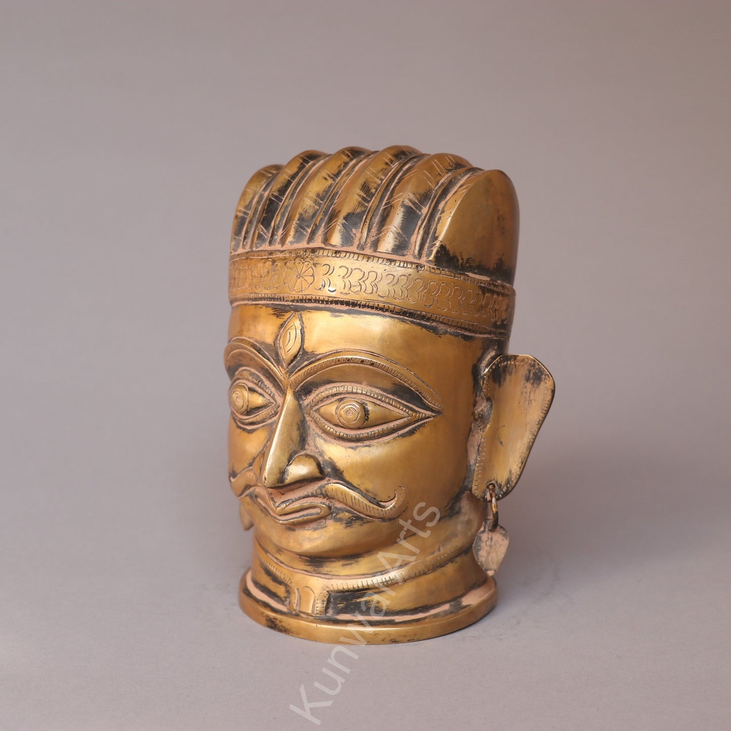 Vintage Brass  Shiva Mukhalingam Head