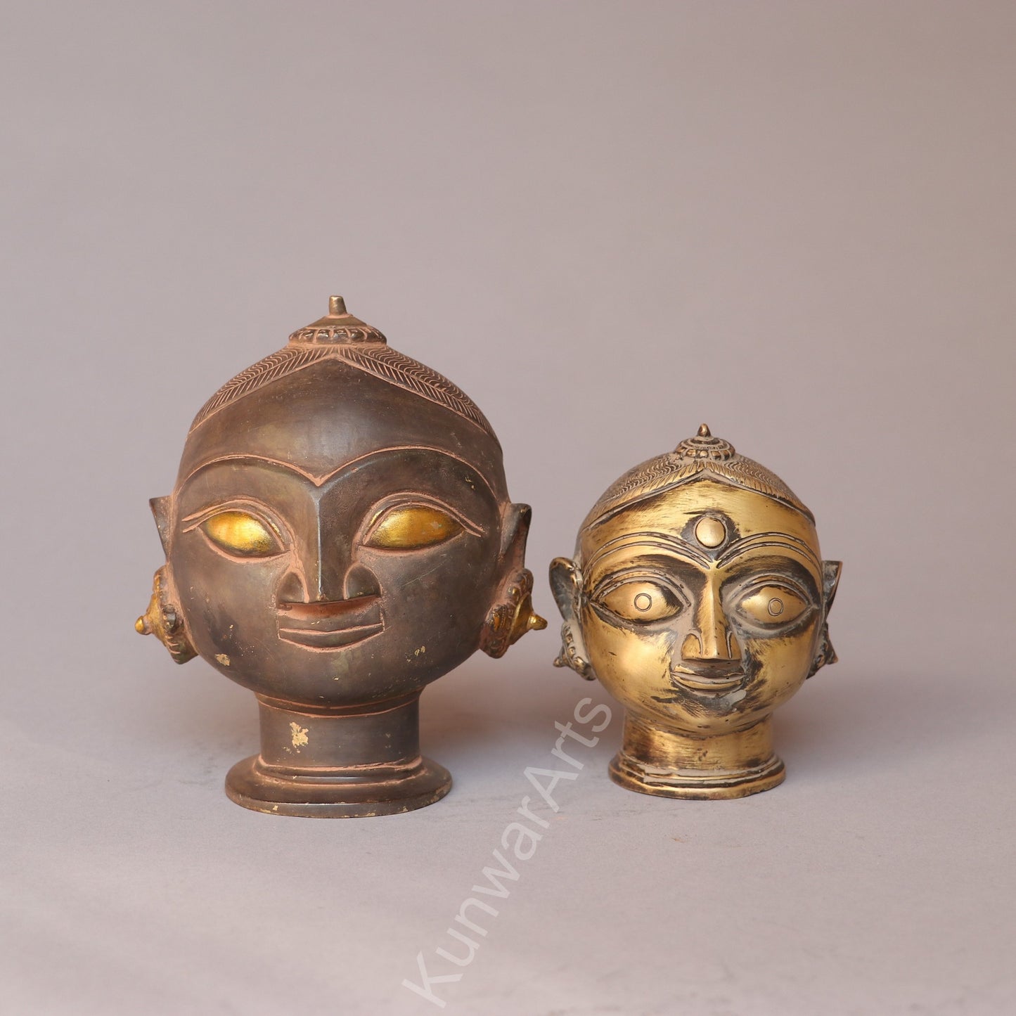 Brass Shiva Gauri Mukhlingam Decorative Head