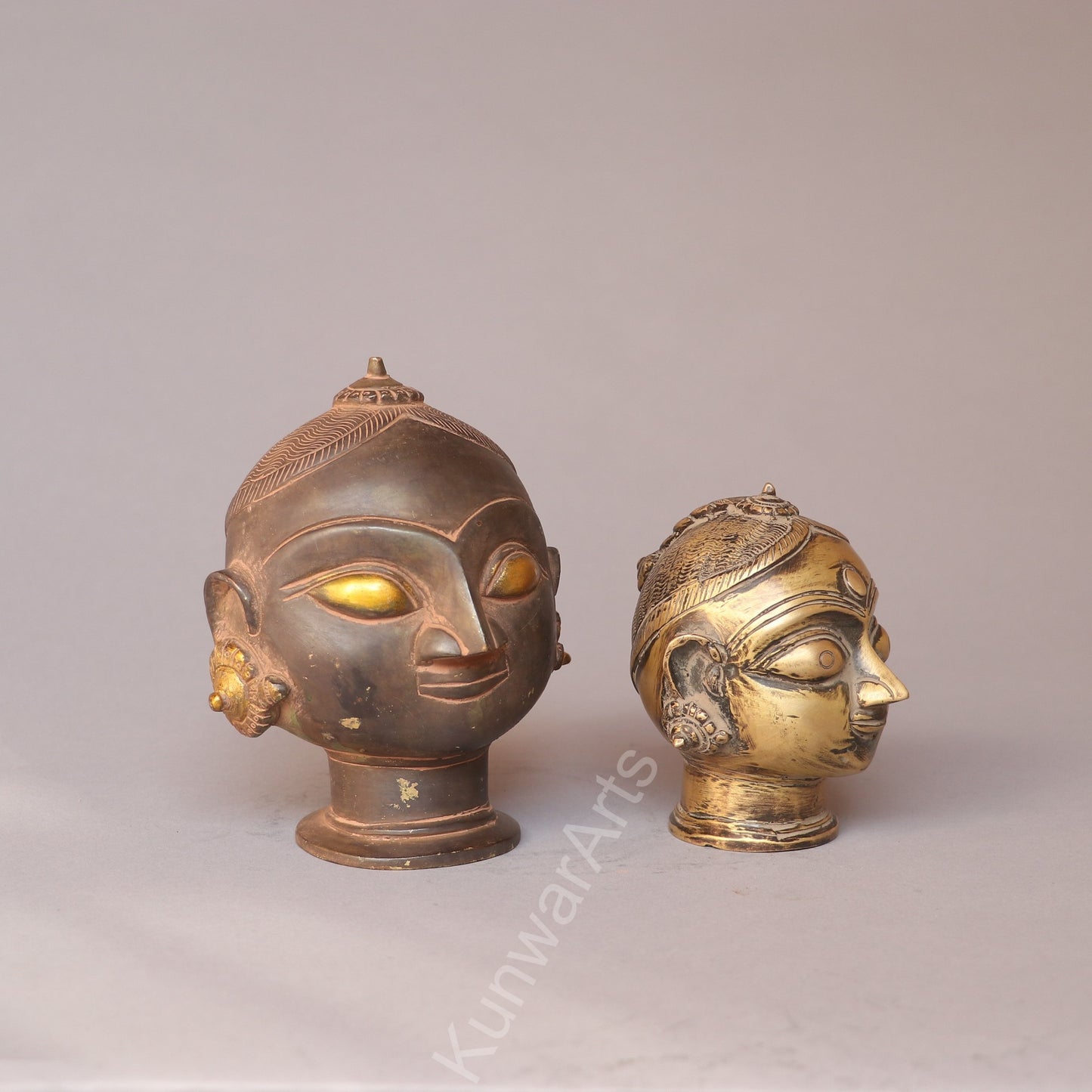Brass Shiva Gauri Mukhlingam Decorative Head