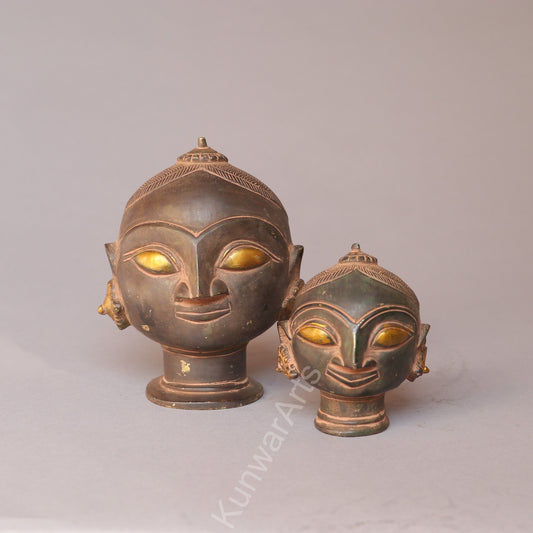 Shiva Gauri Mukhlingam Brass  Decorative Head