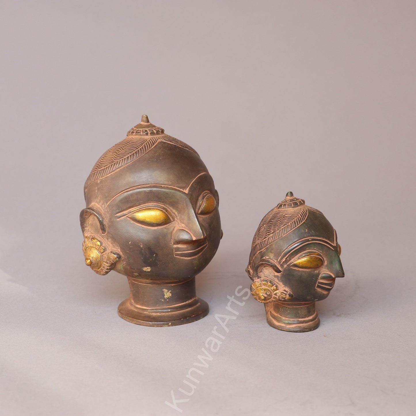 Shiva Gauri Mukhlingam Brass  Decorative Head