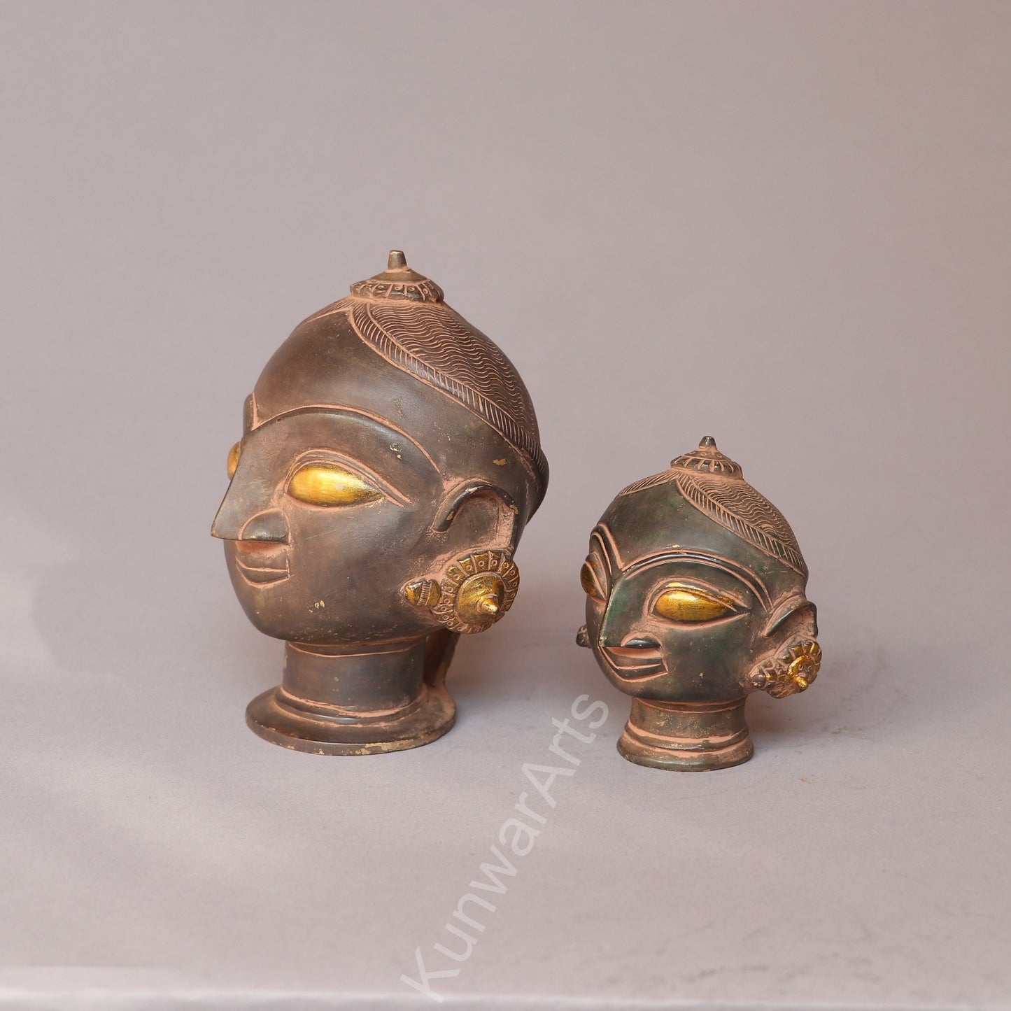 Shiva Gauri Mukhlingam Brass  Decorative Head