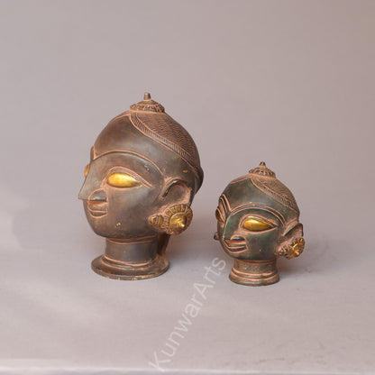 Shiva Gauri Mukhlingam Brass  Decorative Head