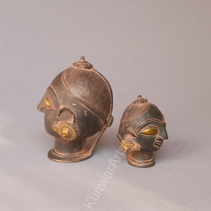 Shiva Gauri Mukhlingam Brass  Decorative Head