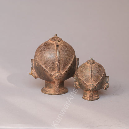 Shiva Gauri Mukhlingam Brass  Decorative Head