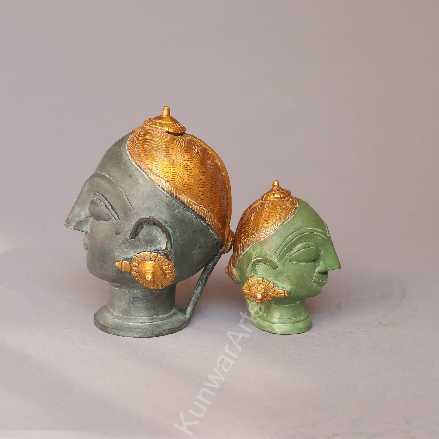 Shiva Gauri Mukhlingam Brass  Décor Head