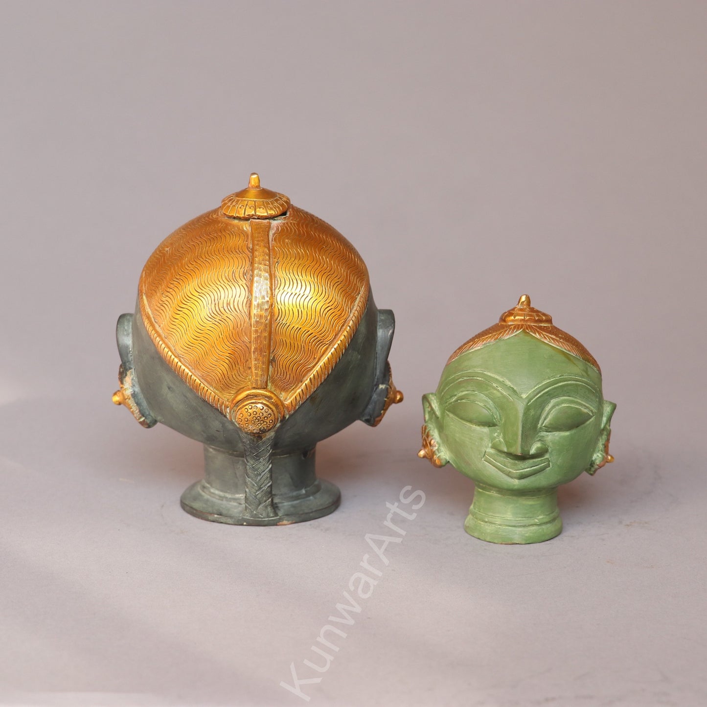 Shiva Gauri Mukhlingam Brass  Décor Head