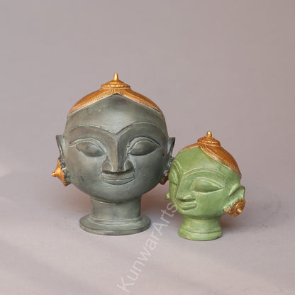 Shiva Gauri Mukhlingam Brass  Décor Head