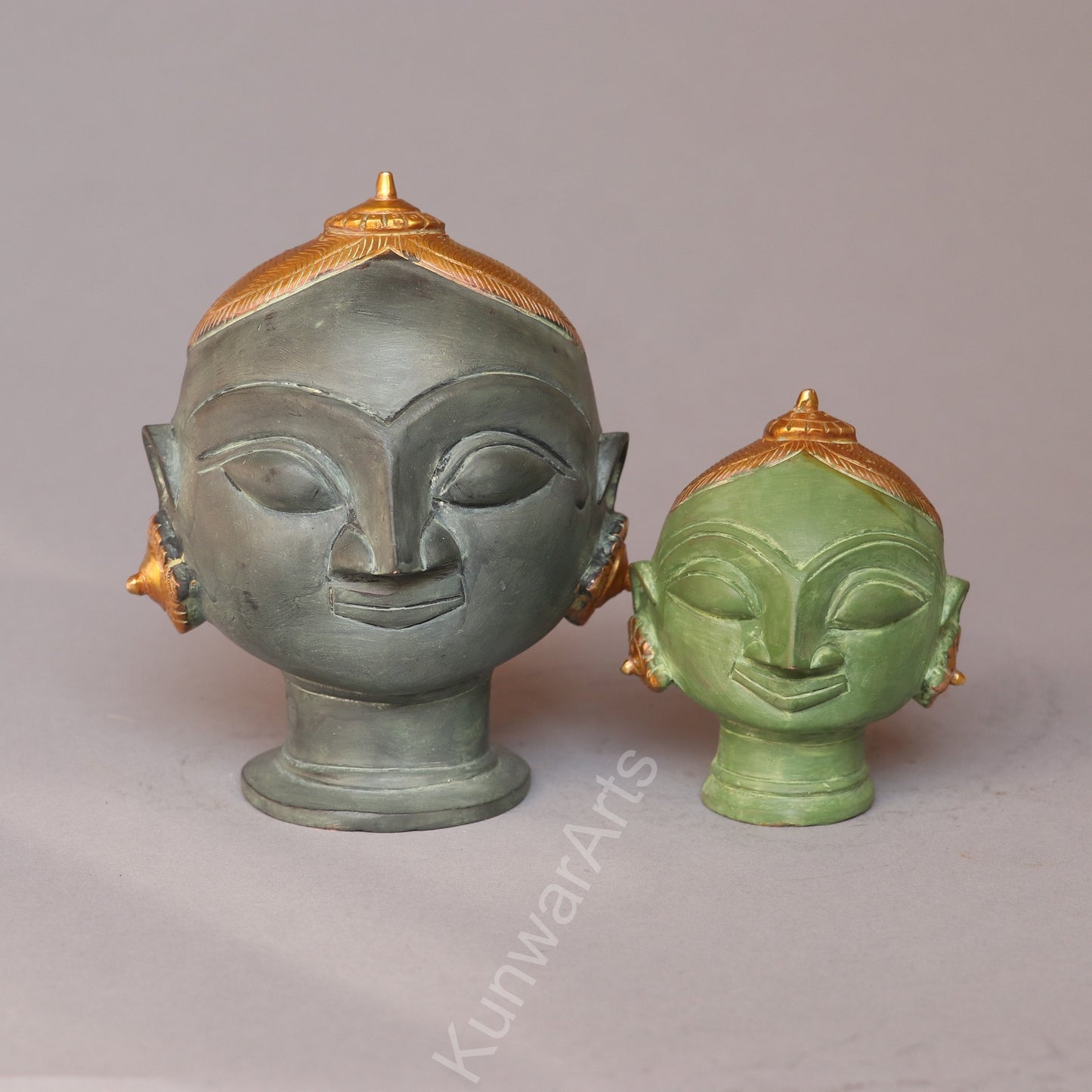 Shiva Gauri Mukhlingam Brass  Décor Head