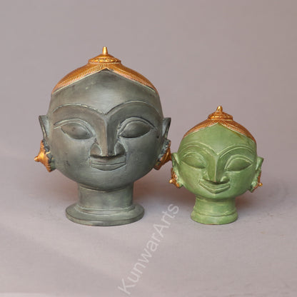 Shiva Gauri Mukhlingam Brass  Décor Head
