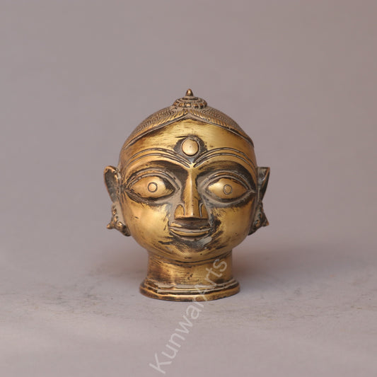 Brass Gauri Mukhlingam Décor Head