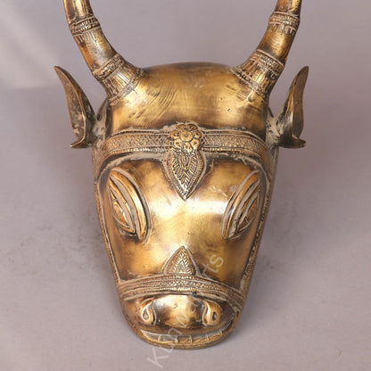 Decorative Wall Hanging Brass Bull Mask