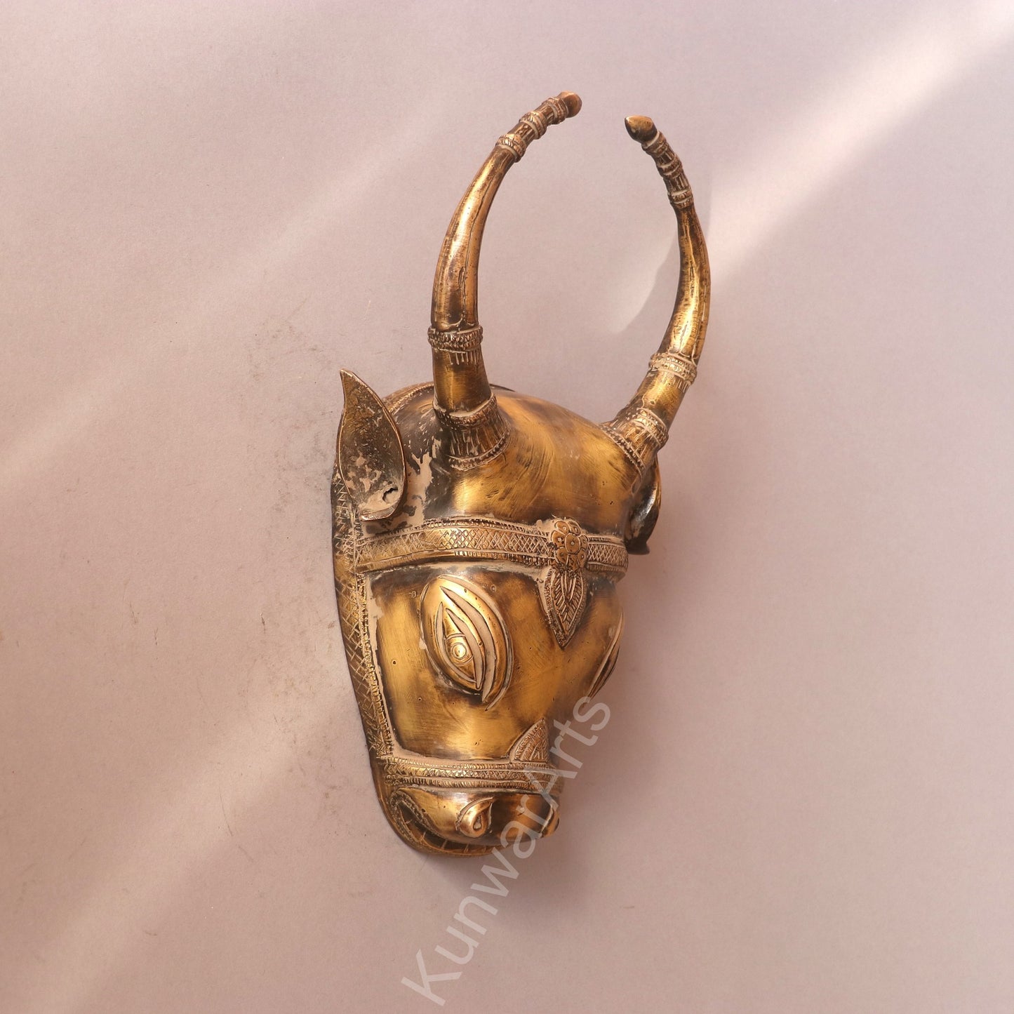 Decorative Wall Hanging Brass Bull Mask