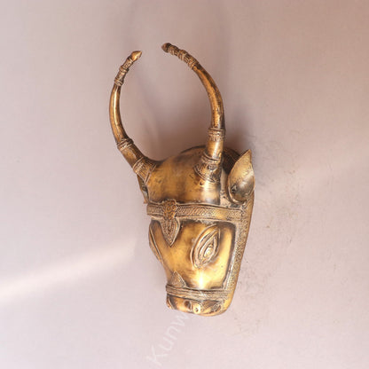 Decorative Wall Hanging Brass Bull Mask