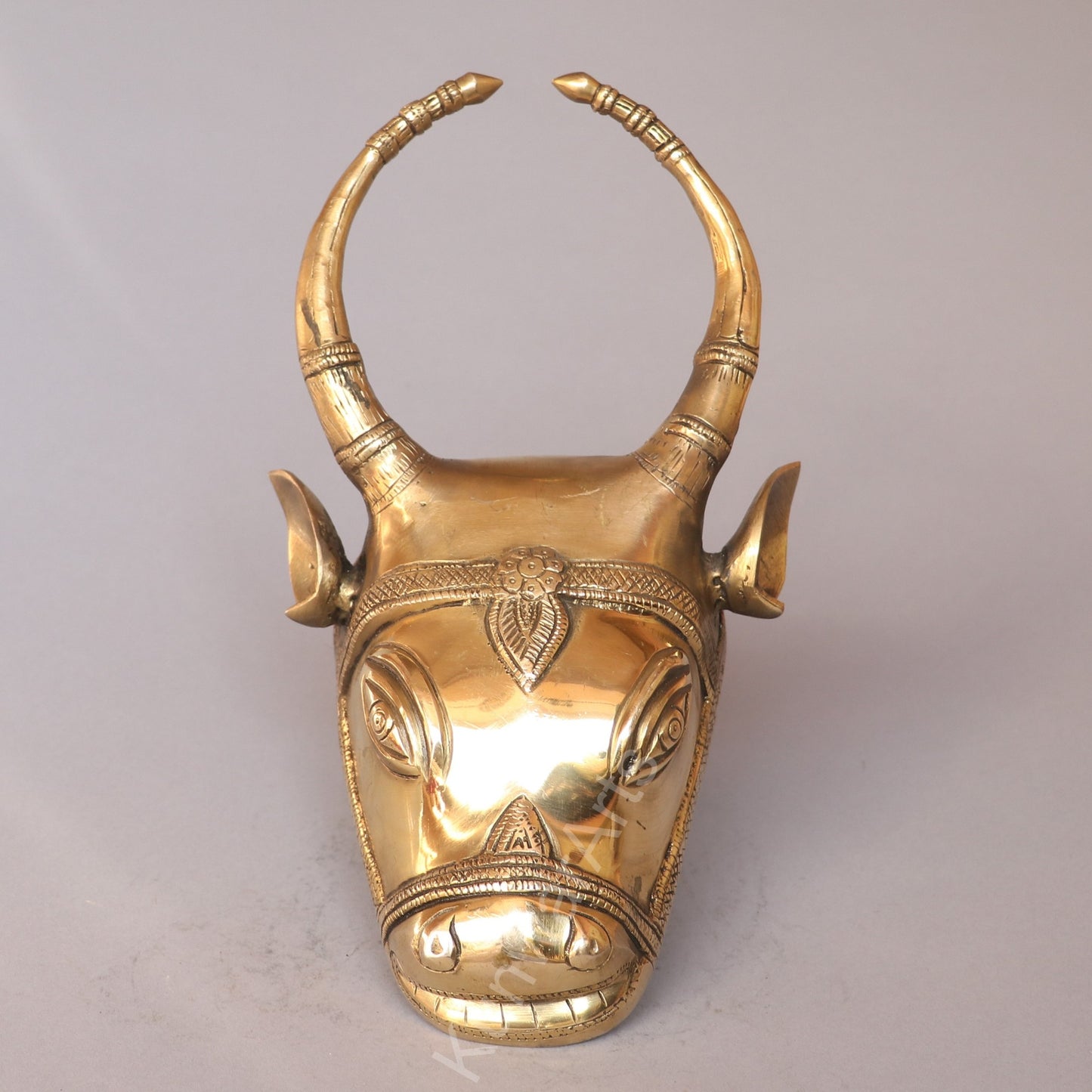 Décor Wall Hanging Brass Bull Mask