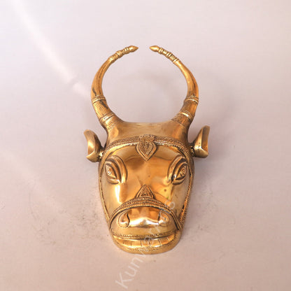 Décor Wall Hanging Brass Bull Mask