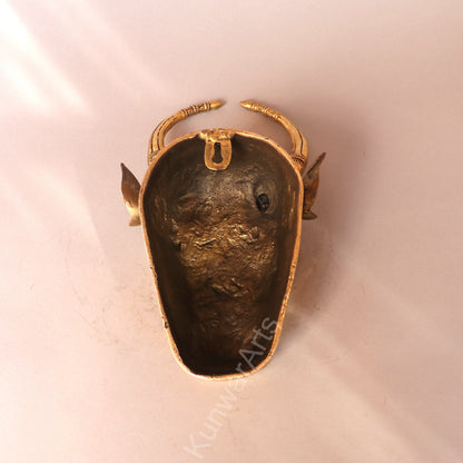 Décor Wall Hanging Brass Bull Mask