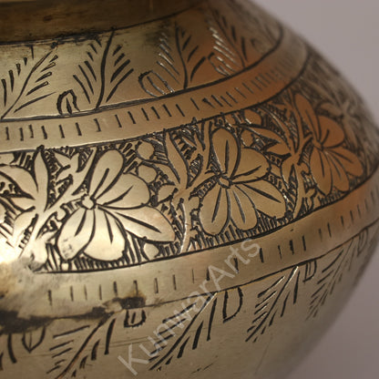 Brass Decorative Carving Pots