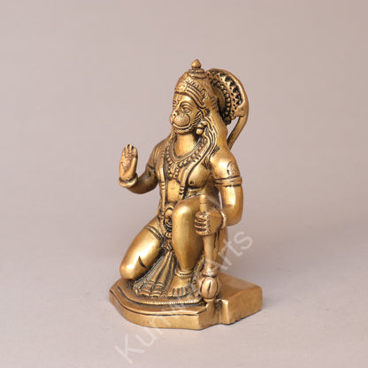 Brass Lord Hanuman Idol