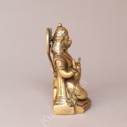 Brass Lord Hanuman Idol