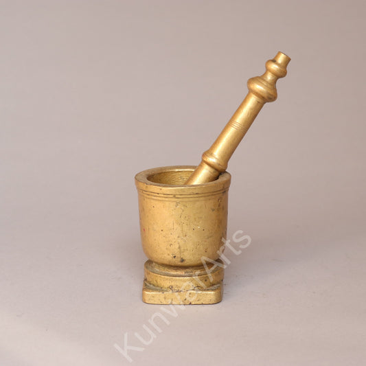 Traditional Brass Mortar & Pestle (Okhli-Musli)