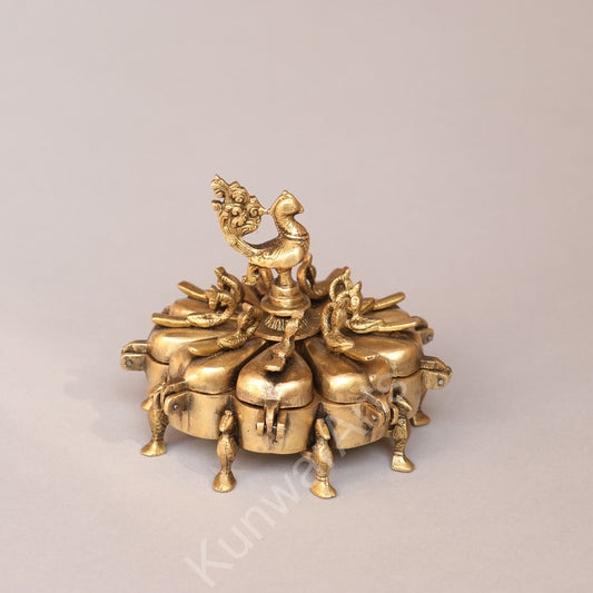 Brass Decorative Kumkum Holder