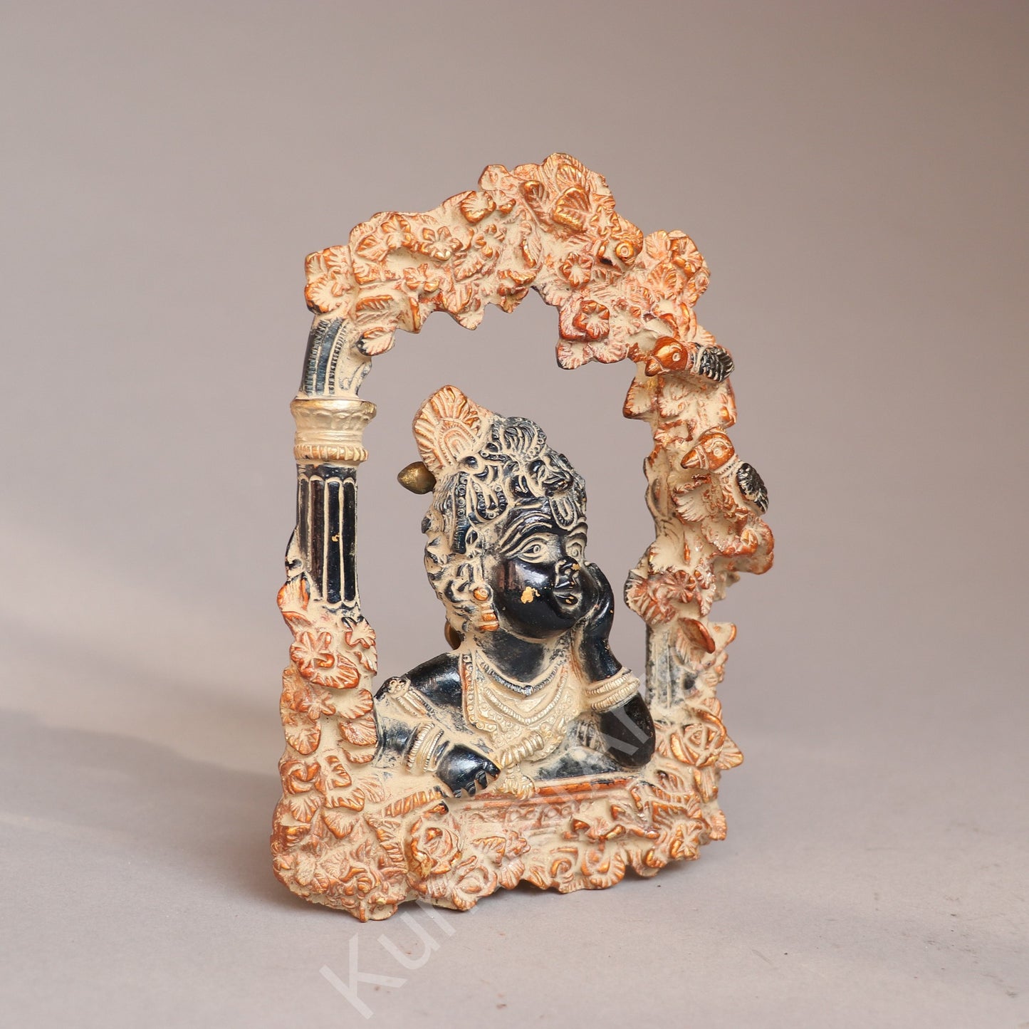 Brass Décor Krishna Wall Hanging