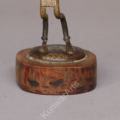 African Tribal Figure Sculpture – Bronze Decorative Artifact