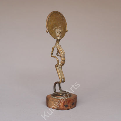 African Tribal Figure Sculpture – Bronze Decorative Artifact