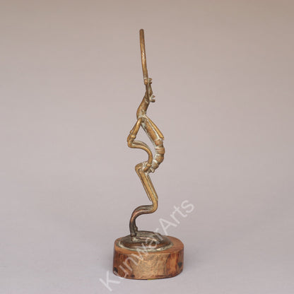 African Tribal Figure Sculpture – Bronze Decorative Artifact