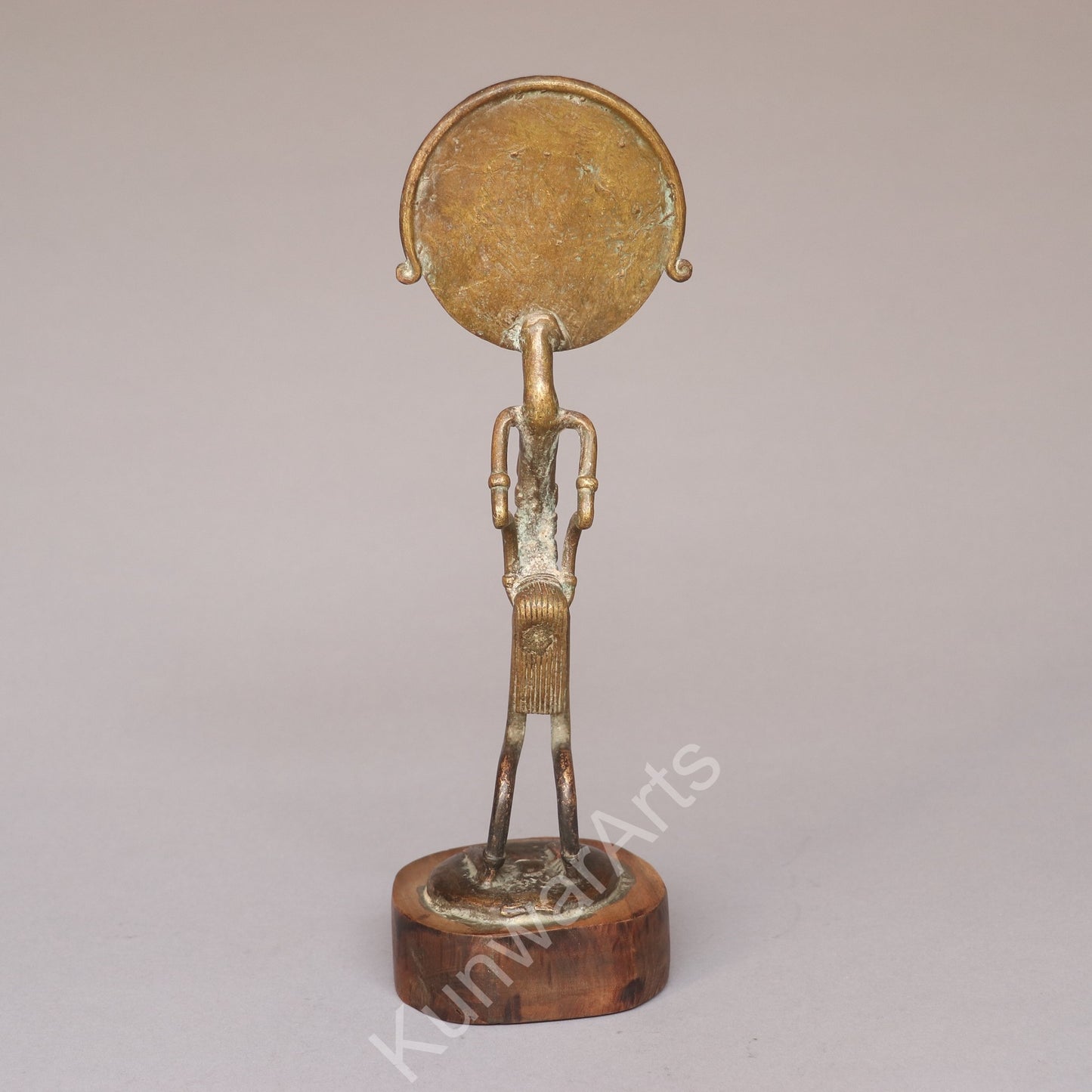 African Tribal Figure Sculpture – Bronze Decorative Artifact