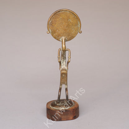African Tribal Figure Sculpture – Bronze Decorative Artifact