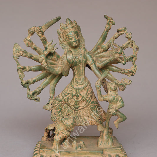 Brass Goddess Durga Statue