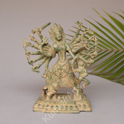 Brass Goddess Durga Statue