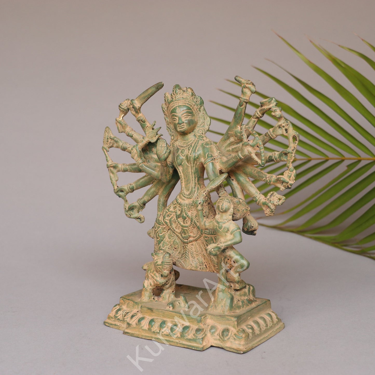 Brass Goddess Durga Statue