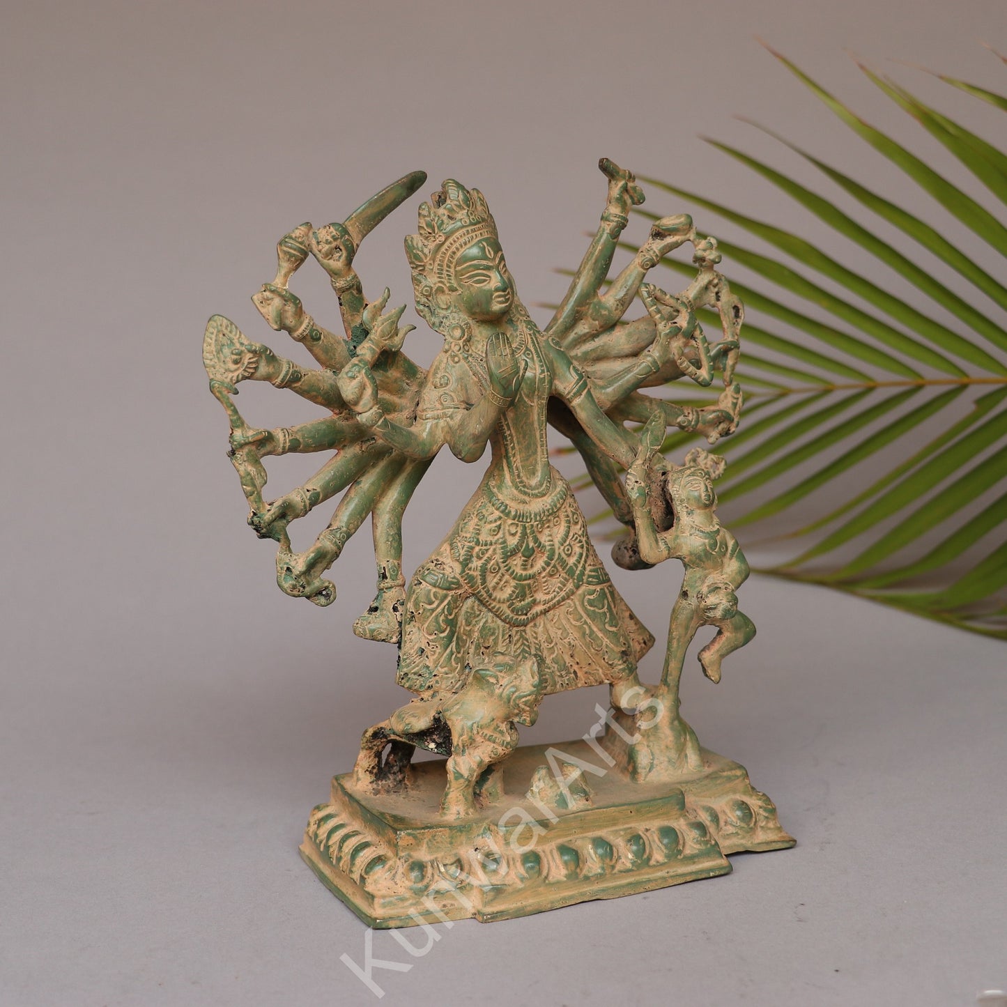 Brass Goddess Durga Statue