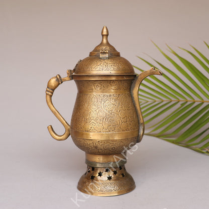 Brass Samavar With Tomb Floral Design