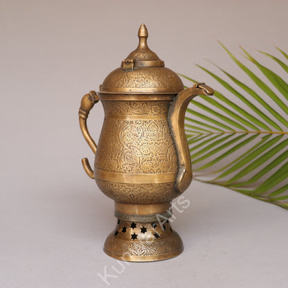 Brass Samavar With Tomb Floral Design