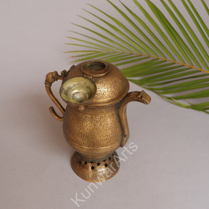 Brass Samavar With Tomb Floral Design