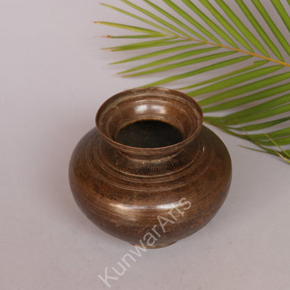 Brass Decorative Vase Brown Finish