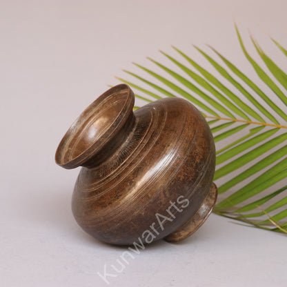 Brass Decorative Vase Brown Finish