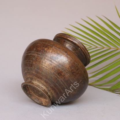 Brass Decorative Vase Brown Finish